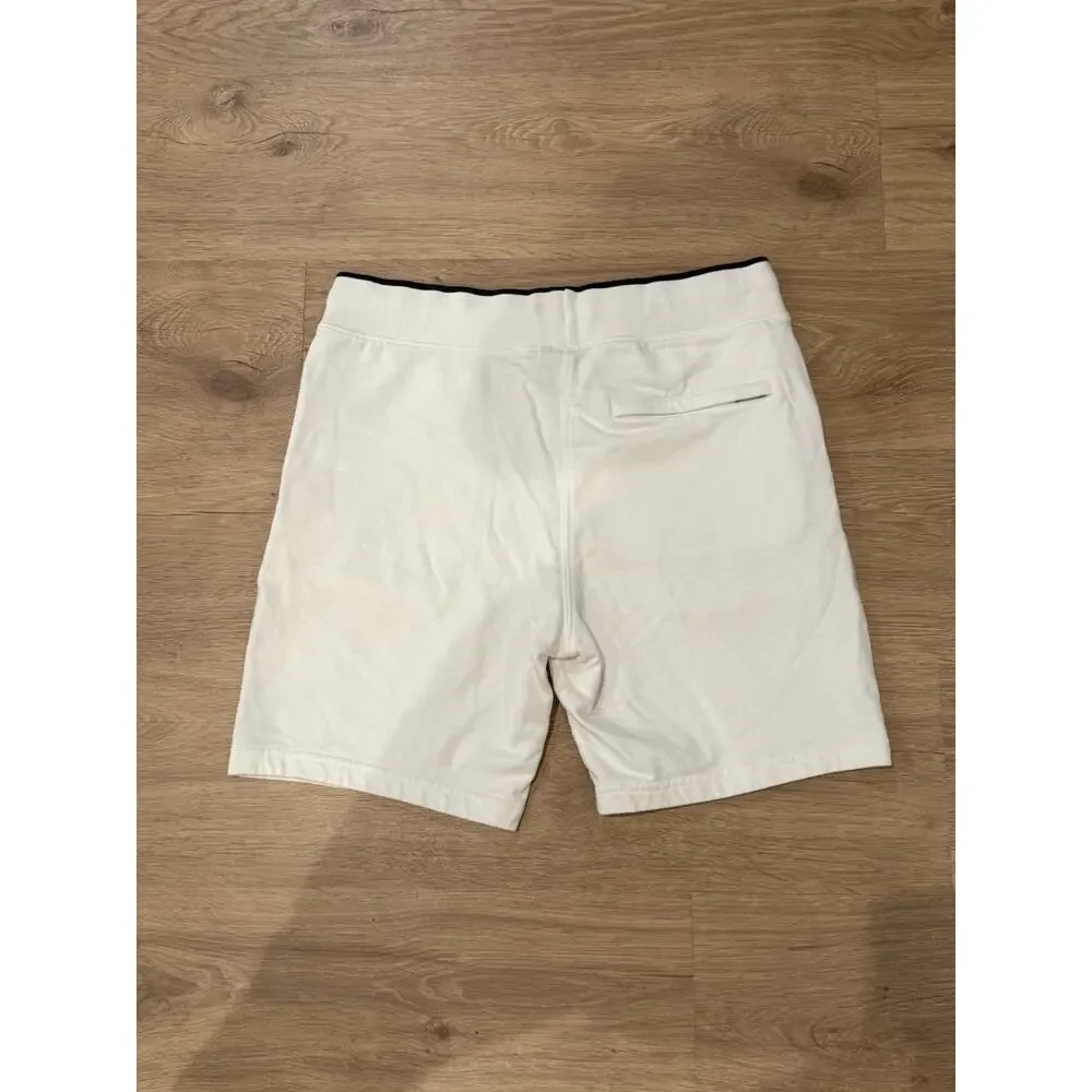 Psycho Bunny Wilkes Cotton Sweat Shorts Men’s Small White With Black Bunny Logo - Picture 9 of 9